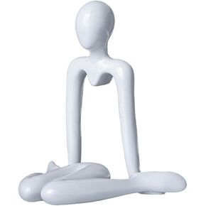 Create Your Space: Assemble Abstract Statues to Decorate Your Home, Office, Coffee Tables, Bookshelves, and Cabinets (Contemplation Figurine Black)