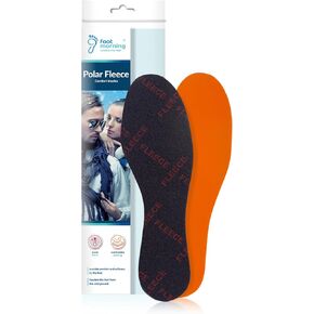 – Polar Fleece Winter Shoe Inserts – Fleece & Latex Foam Insert – Cosy Winter & Autumn Shoe Warming – Odour-Absorbing Insoles for Men & Women – Thick Insoles for Winter Boot (M9 Men)