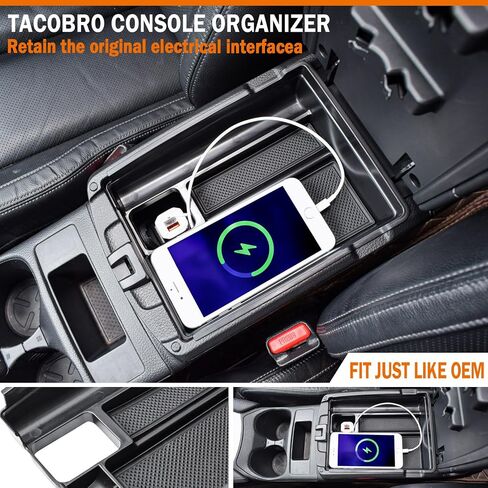 TACORBO Center Console Tray Compatible with Nissan Rogue 2014-2020 and Rogue Sport 2017-2022 Accessories, Armrest Secondary Storage Box, Also Fit Murano 2015-2023 2024 Interior ABS Insert Tray, Black in Kuwait