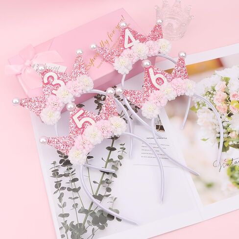 Semato 6th Birthday Decorations for Girl 6th Birthday Crown Princess Birthday Girl Headband 6th Birthday Gifts for Girls in Saudi Arabia
