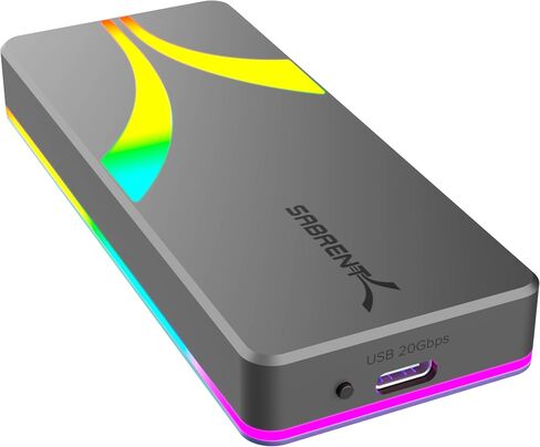 SABRENT USB-C Enclosure for M.2 2230 PCIe NVMe SSDs, 10Gbps Transfer Speed, UASP and TRIM Support, Compatible with Windows, macOS, Linux (EC-NE30) in Saudi Arabia