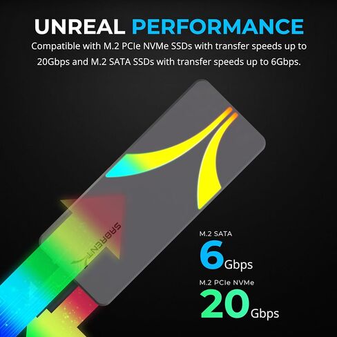 SABRENT USB-C Enclosure for M.2 2230 PCIe NVMe SSDs, 10Gbps Transfer Speed, UASP and TRIM Support, Compatible with Windows, macOS, Linux (EC-NE30) in Saudi Arabia