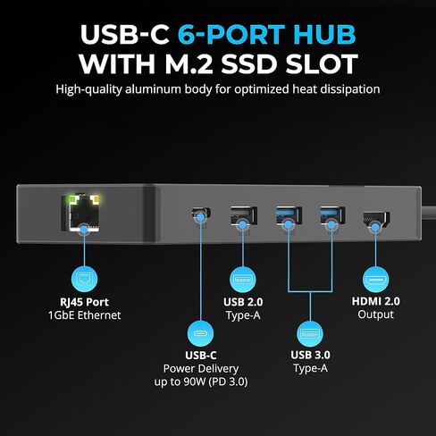 SABRENT USB-C Enclosure for M.2 2230 PCIe NVMe SSDs, 10Gbps Transfer Speed, UASP and TRIM Support, Compatible with Windows, macOS, Linux (EC-NE30) in Saudi Arabia