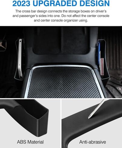 صينية تنظيم جانبية لوحدة التحكم المركزية لطراز تسلا Y 2025 2024-2020 / طراز تسلا 3 2024-2017 صندوق تخزين مسند الذراع لوحدة التحكم الجانبية نموذج Y موديل 3 ملحقات 1 قطعة in Kuwait