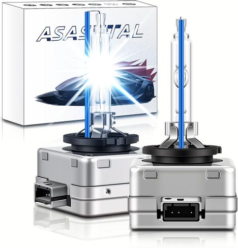 D1S Xenon Bulbs 35W 8000K Xenon Headlights Cool White Standard Brightness High/Low Beam Replacement Lamp, 2 Pcs in Kuwait