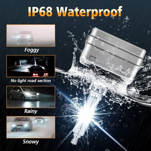 D1S Xenon Bulbs 35W 8000K Xenon Headlights Cool White Standard Brightness High/Low Beam Replacement Lamp, 2 Pcs in Kuwait