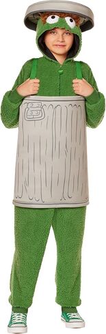 Spirit Halloween Sesame Street Kids Oscar the Grouch Costume | Officially Licensed | 3D Outfit in Saudi Arabia