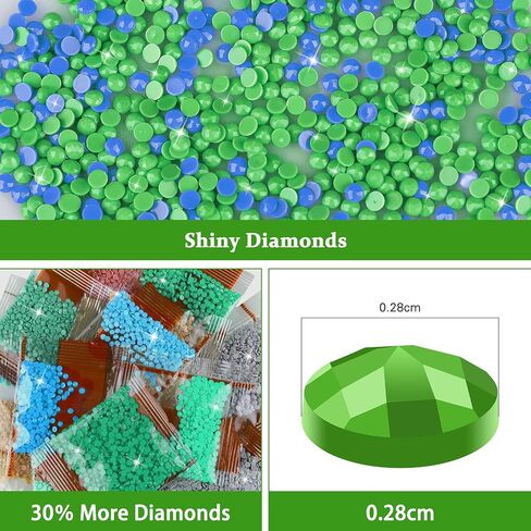 AIRDEA Diamond Art Paintings Kits for Adults,Gnome Diamond Art Kits for Adults,12x16 Inch DIY Diamond Art Paintings Kits Bird,Animal and Gnome Diamond Art Painting Set for Beginner in Saudi Arabia
