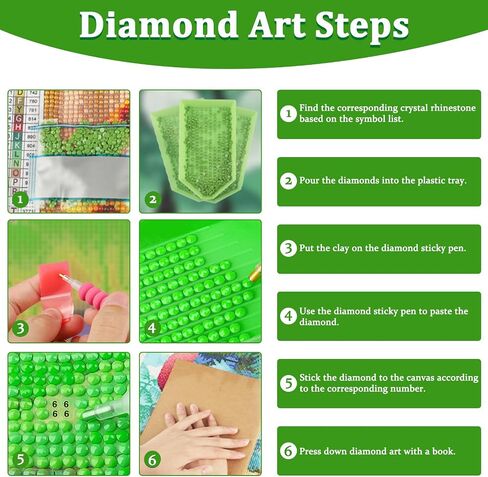 AIRDEA Diamond Art Paintings Kits for Adults,Gnome Diamond Art Kits for Adults,12x16 Inch DIY Diamond Art Paintings Kits Bird,Animal and Gnome Diamond Art Painting Set for Beginner in Saudi Arabia