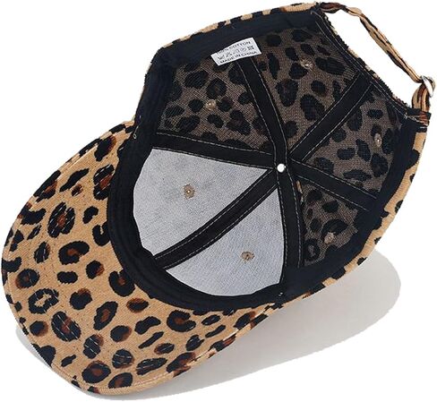 Adjustable Baseball Cap Leopard Print Hat Cotton Sunhat Headwear Outdoor Shade Sports Cap in Kuwait