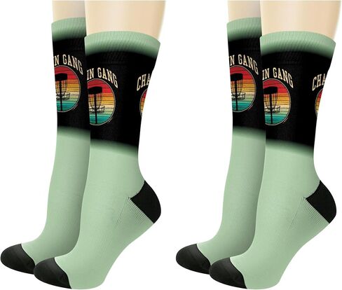 جوارب ThisWear Disc Golf Chain Gang Novelty Crew أو جوارب الكاحل in Saudi Arabia