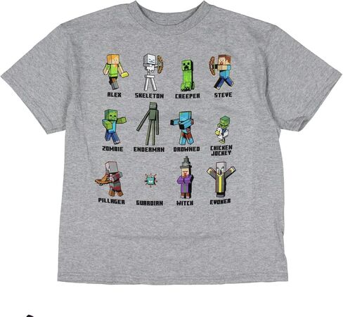 تي شيرت ألعاب للأطفال من Minecraft للأولاد مع شخصية Mob in Kuwait