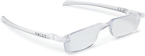 Calabria Twist Flat Folding Reading Glasses Rimless Ultra Thin Foldable Compact Readers Travel Portable Eyeglasses Slim Case in Kuwait