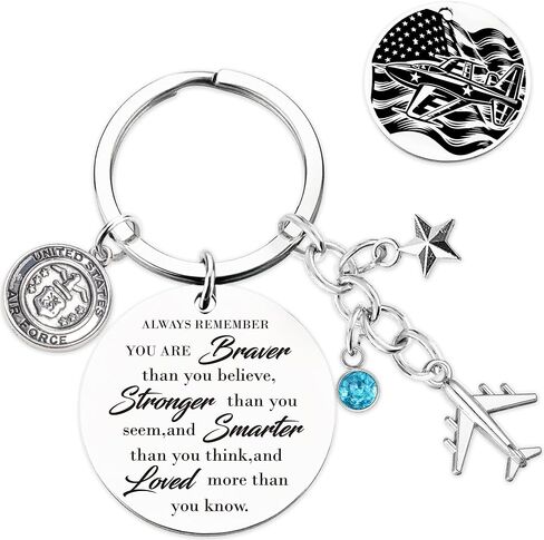 Military Pilot Keychain for Men Women - Inspirational Military Gift Keyring, Academy Graduation Birthday Christmas New Year in Saudi Arabia