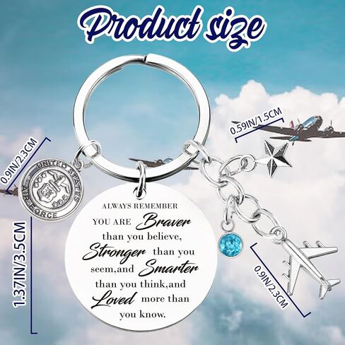 Military Pilot Keychain for Men Women - Inspirational Military Gift Keyring, Academy Graduation Birthday Christmas New Year in Saudi Arabia