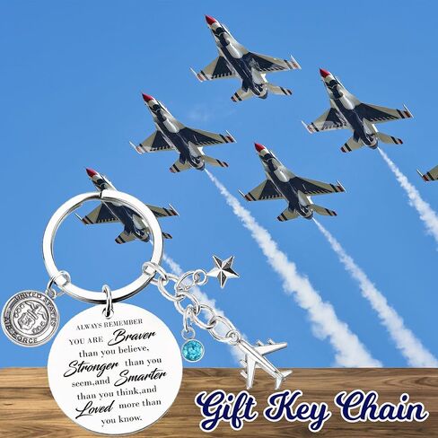 Military Pilot Keychain for Men Women - Inspirational Military Gift Keyring, Academy Graduation Birthday Christmas New Year in Saudi Arabia