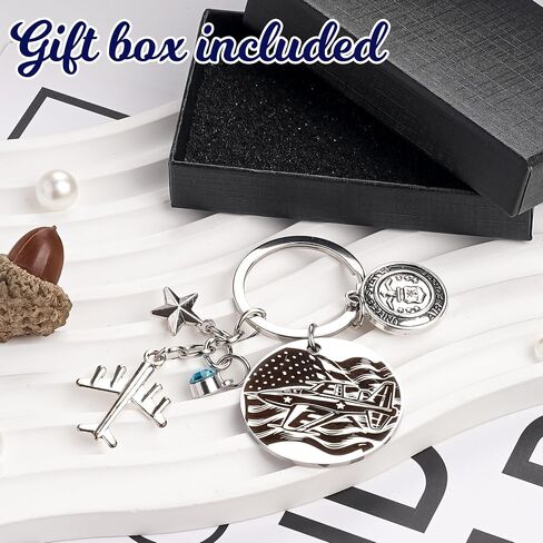 Military Pilot Keychain for Men Women - Inspirational Military Gift Keyring, Academy Graduation Birthday Christmas New Year in Saudi Arabia