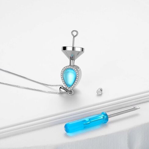 925 Sterling Silver Cremation Jewelry Urn Necklace- Teardrop/Heart/Tree of Life/Infinity/Bar Pendant Necklaces for Ashes for Women Memorial Keepsake Jewelry Gifts in Saudi Arabia