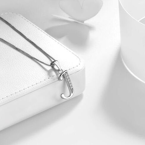 Aurora Tears Letter Necklace Initial 925 Sterling Silver Alphabet Pendant Crystal Name Gift Women Cubic Zirconia Jewelry in Kuwait