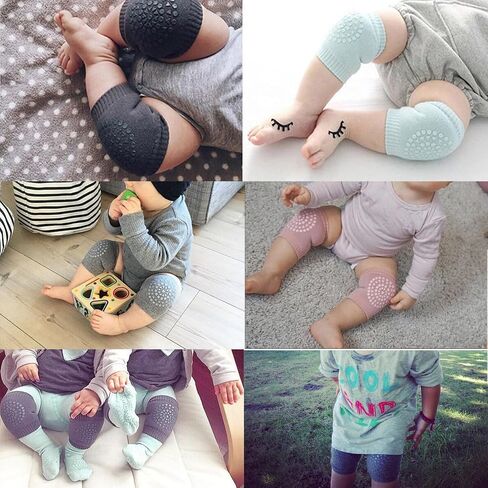 Baby Knee Pads for Crawling (5 Pairs), Walking Protector Knee Pads For babies Toddler Kids Girls Boys 1-3. in Saudi Arabia
