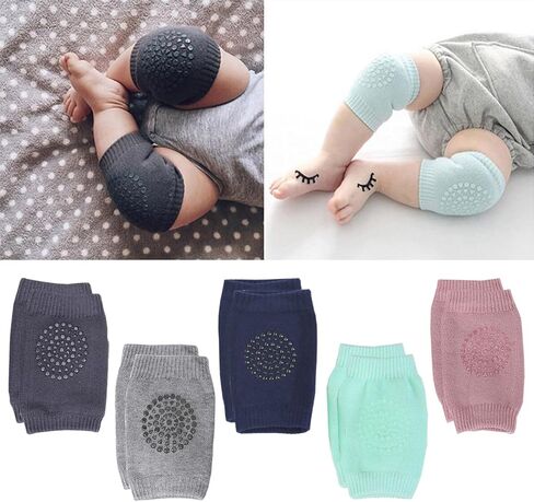 Baby Knee Pads for Crawling (5 Pairs), Walking Protector Knee Pads For babies Toddler Kids Girls Boys 1-3. in Saudi Arabia