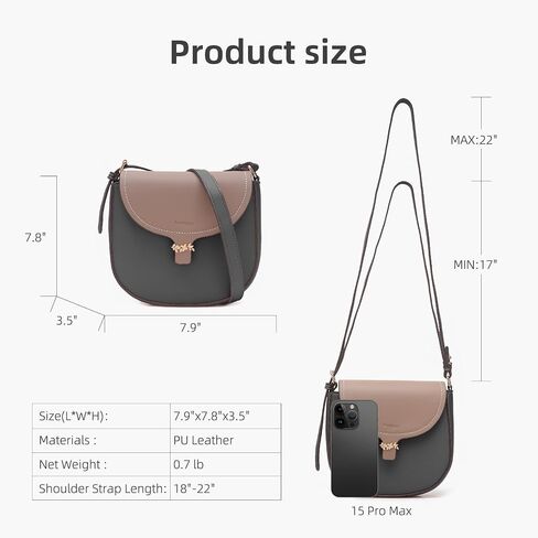 Prettyzys Crossbody Bags For Women Vegan Leather Shoulder Bag,Fashion Purses For Women Trendy With Adjustable Strap. in Saudi Arabia