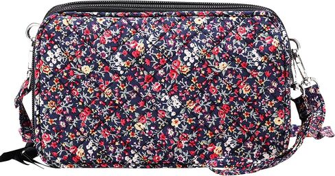 محفظة ومحفظة كروس مبطنة من القطن بسحاب مزدوج من برينتانو in Kuwait