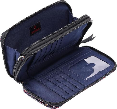 محفظة ومحفظة كروس مبطنة من القطن بسحاب مزدوج من برينتانو in Kuwait