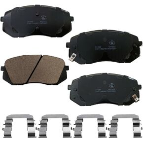 Front Ceramic Brake Pads D1295 w/Hardware for Tucson 2010-2014/ KIA Cadenza 2014/ Rondo 2007-2009/ Sportage 2011-2014