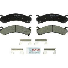 BOSCH BC784 QuietCast Premium Ceramic Disc Brake Pad Set - Compatible with Select Chevrolet Avalanche, Silverado, Express, Suburban; GMC Savana, Sierra, Yukon; Hummer + More; FRONT