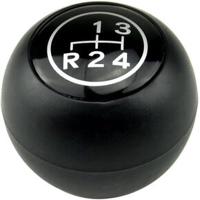 Gear Shift Knob Lever Shifter Pen Head Handball Compatible with to-yota La-nd Cr-uisers 40 Series FJ40 FJ43 FJ45 BJ40 BJ45 HJ47 1969-1984-Red 4 Speed+H4