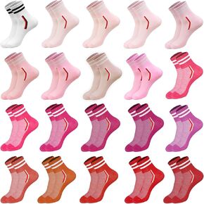 20 Pairs Crew Socks for Women for Hiking Running and GYM