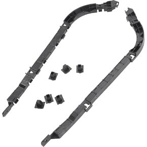 Bumper Support Bracket No.71598SNAA01/71593SNAA01 - Left Right Side Bumper Bracket for Honda Civic 2006-2011 - ABS Plastic Black - 1 Pair