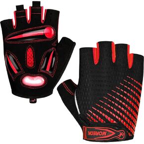 MOREOK Cycling Gloves Bike Gloves for Men/Women-[5MM Gel Pad] Biking Gloves Half Finger Road Bike MTB Bicycle Gloves-for Cycling/Workout/Motorcycle/Outdoor