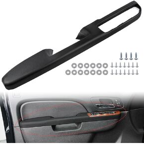 80994 إصلاح مسند الذراع الجانبي للسائق الأمامي مع ذراع تحرير لوحة الباب متوافق مع شيفروليه تاهو/سوبربان/سيلفرادو/أفالانش، مناسب لموديلات جي إم سي سييرا/يوكون (2010-2014)، 27 بوصة، أسود in Kuwait