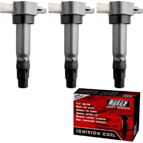 Set of 3 Ignition Coils GN10674 UF681 Compatible with Smart Fortwo 2005-2015 1.0L 0.8L Electric - Replaces ICA64178, ICA64270,FK0343