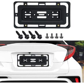 License Plate Bracket Holder- Front License Plate Mounting Bracket, Universal Bumper Car Tag Frame Mount Adapter for Car Truck Van SUV - Made by Polyamide