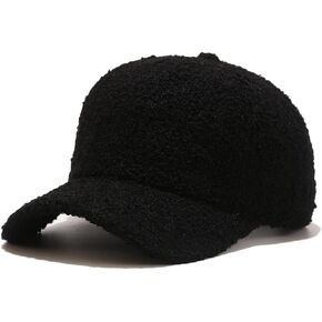 Molodo Winter Sherpa Baseball Cap for Women Warm Lamb Wool Baseball Cap for Travel Outdoor 2024