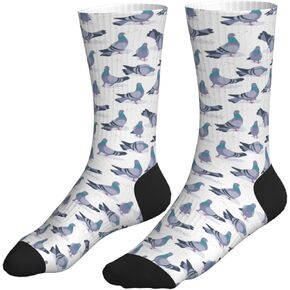 Giraffe Print Pattern Athletic Crew Socks For Women Men Novelty Sports Socks