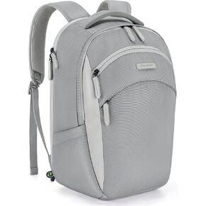 BAGSMART Laptop Backpack for Men, Black Backpack with Retractable Cable, 15.6 Inch Business Backpack for Men, College Computer Backpack, Black