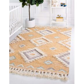 Unique Loom Mesa Collection Area Rug - Papago (5' 1" x 8' Rectangle, Charcoal/ Gray)
