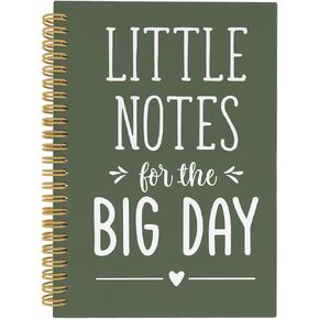 Wedding Spiral Notebook, Wedding Journal, Engagement Bride Gifts, Wedding Planning 5.5"x8.3" 164pages Lined Notebooks College Ruled, Little Notes for The Big Day Notebook for Wedding
