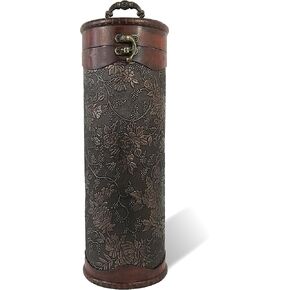 allgala Wooden Wine Bottle Box with Antique Finish