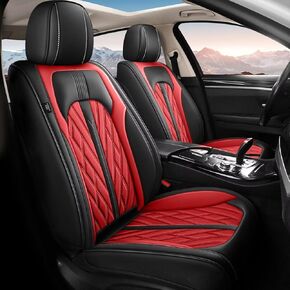 TTX LIGHTING Car Seat Covers Full Set Fit for Ford Fusion 2007-2020, Leather Seat Covers Breathable Waterproof Seat Protectors Automotive Seat Cushion with Airbag Compatible (5 Seats, Black)