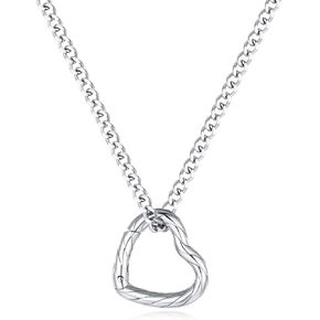 GAVU Ring Holder Necklace for Women, Stainless Steel Heart Necklace Wedding Ring Holder Necklace, Ring Keeper Necklace for Women 16"/18"/20"