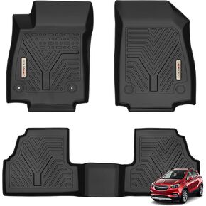 YITAMOTOR Floor Mats Compatible with 2014-2020 Chevrolet Impala, Custom Fit Black TPE Floor Liners 1st & 2nd Row All-Weather Protection
