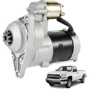 Starter Motor Fit for Chevy Express 2500/3500 06-10, 4500 09, Silverado 2500/3500 HD 04-10, for GMC Savana 2500/3500 06-10, 4500 09-10, Sierra 2500/3500 HD 04-10, 6.6L V8#Replace 337-1123
