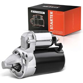 A-Premium Starter Motor Compatible with Dodge Verna 2004-2006 & Hyundai Accent 2001-2009 & Kia Rio, Rio5 2006-2008, L4 1.6L, 12V 0.9KW 8 Teeth Clockwise, Replace# 36100-22850, 36100-22855