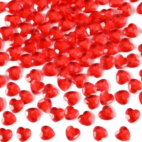 BOARDFEB 240 Pcs Patriotic Vase Filler Ice Rocks Acrylic 4th of July Star Crystals Gems Memorial Day Independence Day 3D Star Shaped Gems Decorations for Table Scatter, Party Wedding Arts Crafts