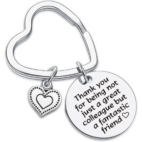 7RVZM Colleague Leaving Keychain Coworker Retirement Gift For Farewell Jewelry